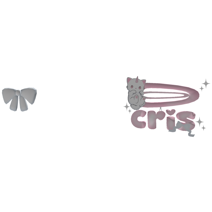 ♡﹕ kawaii white cat hairclip