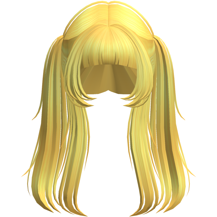 Vkei Moe Flowy Anime Pigtails Yellow