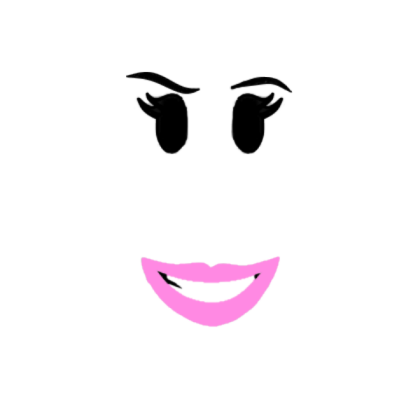 Pink girl face Roblox decal