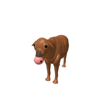 Animated moving cow NPC