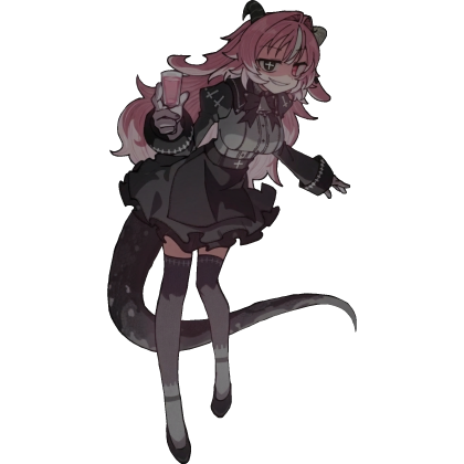 Pink Demon Girl Cutout (Femme Soule)