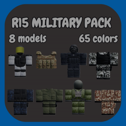 [R15] military pack | 8 models