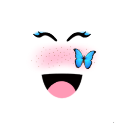 blue butterfly face | iispxrkles Roblox decal