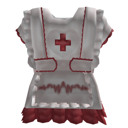 Twisted Nurse Dress Red