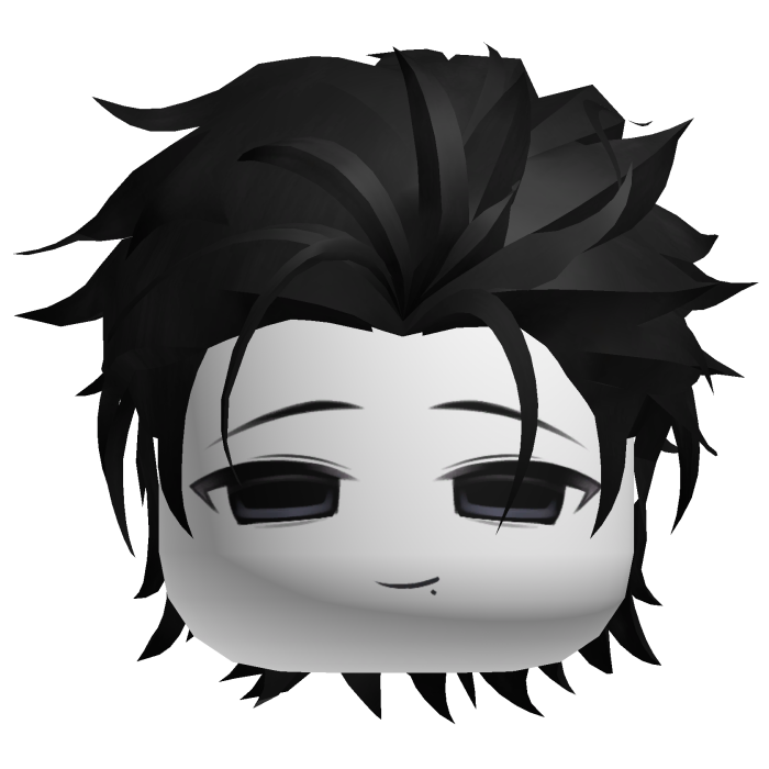 Elegant Mafia Black Slick Back Hair Boy