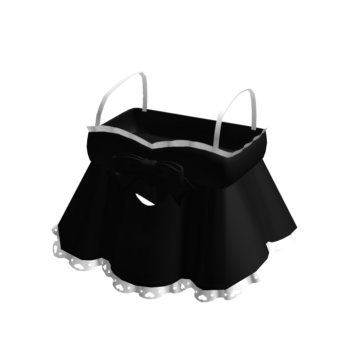 ♡ : cute black heart frilly ruffle dress