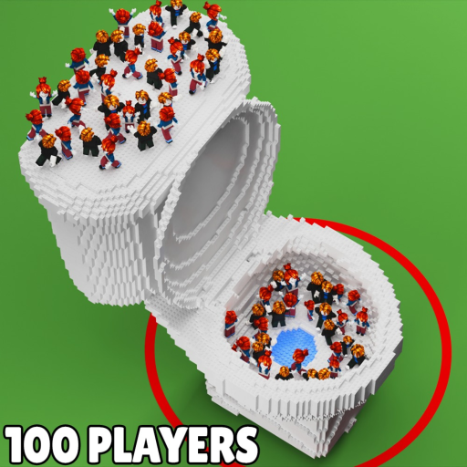 100 Players Toilet Escape official Roblox game thumbnail