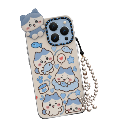 Cute Blue Hachiware Phone Case