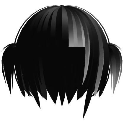 🕸️๋. ⭑ Mourning Gothic Pigtails || Black