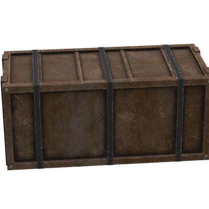 🧱 Bite By Night Trash Wooden Crate Scary Decor 
