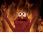 Elmo is on fire!