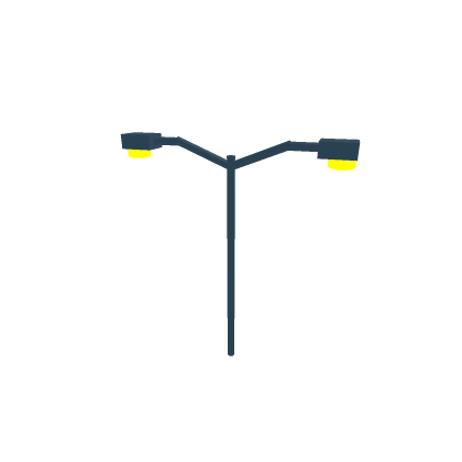 Double Black Light Pole