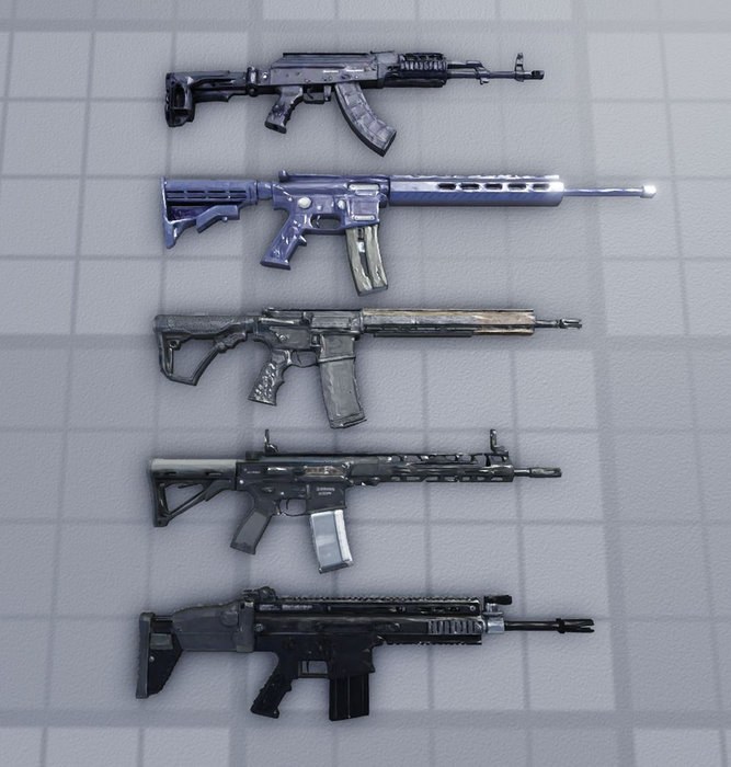 (WORKING GUN) 5 Rifle Weapons Pack [PBR] preview 2