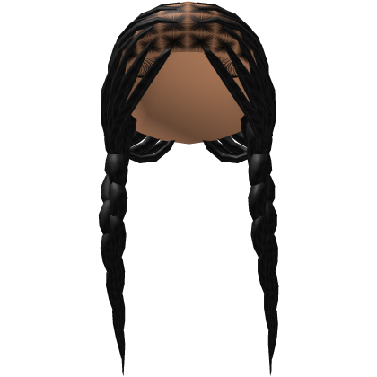 Island Girl Braids In Black Roblox item