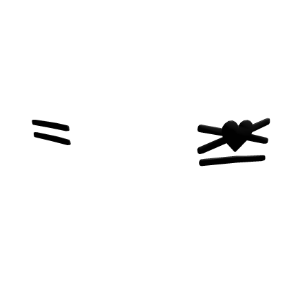♡: black heart hair clips v2 Roblox item