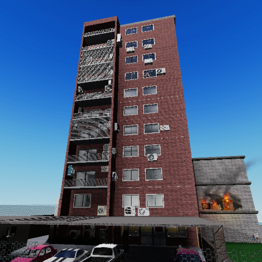 Air conditioner on apartment