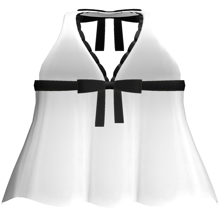 ♡ sweet halter dress with bow in white