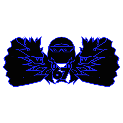 Cartoony Blue Hood Shades Dragon 67 Chain Combo Roblox item