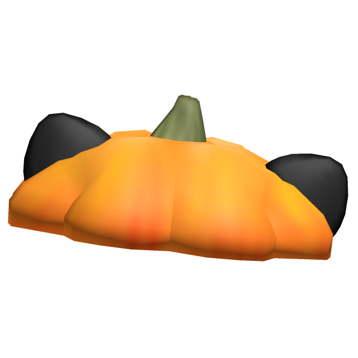 ♡ cute pumpkin cat hat for halloween in black