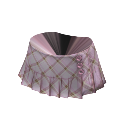 Vintage Plaid Mini Skirt | Pink