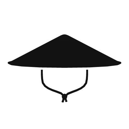 Cartoony Samurai Hat White Roblox item