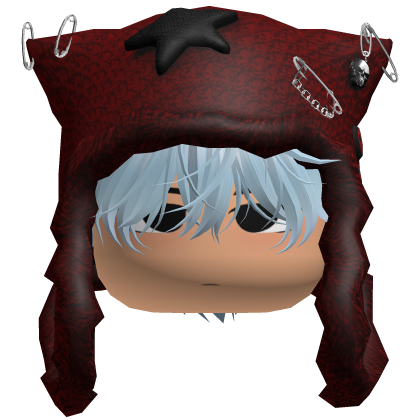 Cute boy w Anime Hair Y2K Ushanka (Sky Blue) Roblox item