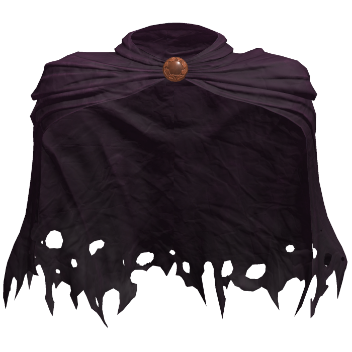 Worn Distressed Purple Paladin Cloak