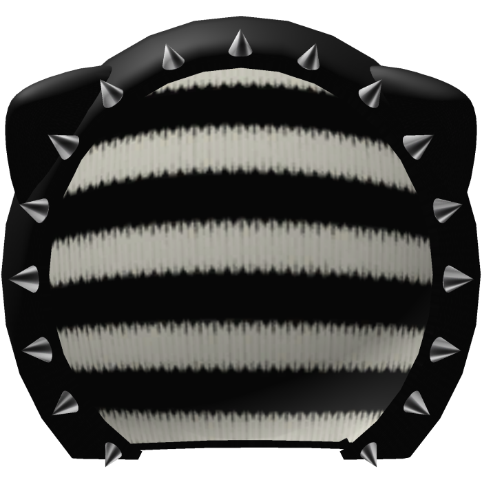 black striped spiky emo cute cat hood 