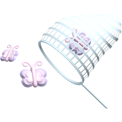 . ‿ ♡ magical pink blue butterfly net