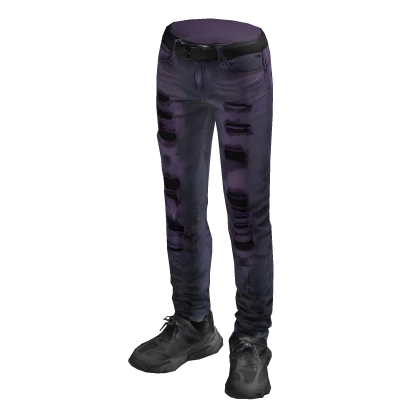 Ripped Purple Jeans W Black Tracks Roblox Item Rolimon S NoFilter