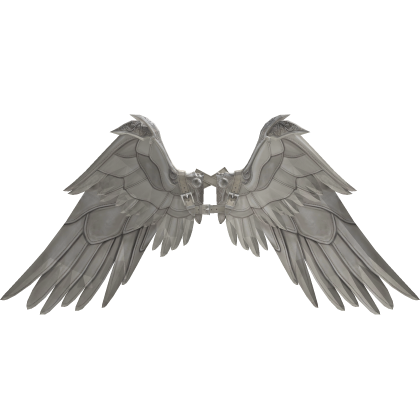 White w leather Icarus wings recoloring add-on Roblox item