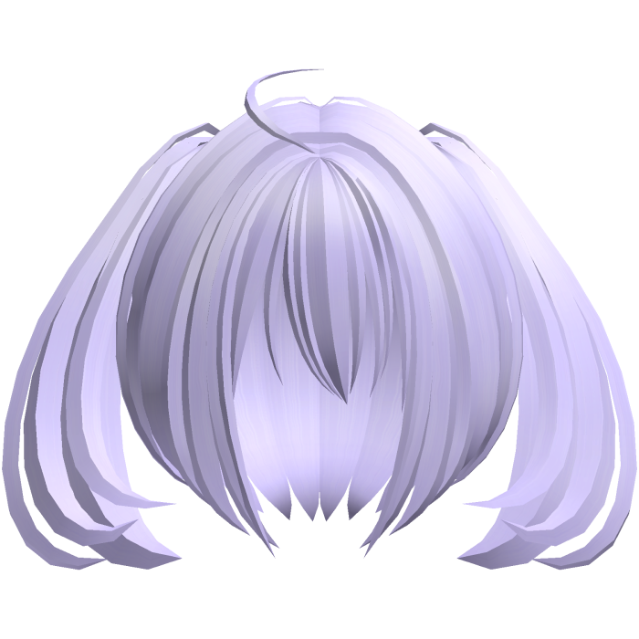 2000s moe short fluffy side ponytails purple