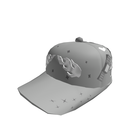 Flaming Grey Cap | Kawaii Stickers Roblox item