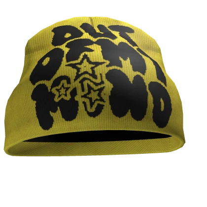 Y2K out of my mind beanie yellow | Roblox Item - Rolimon's