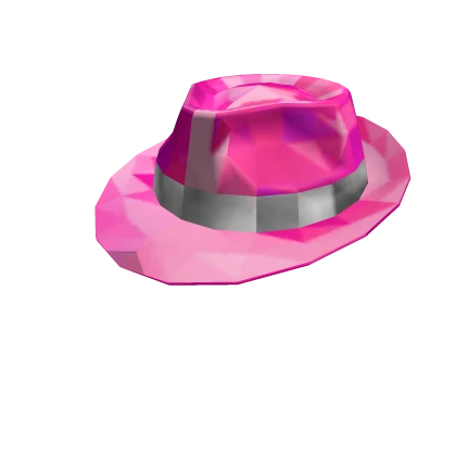 Pink Sparkle Time Fedora Roblox limited item thumbnail
