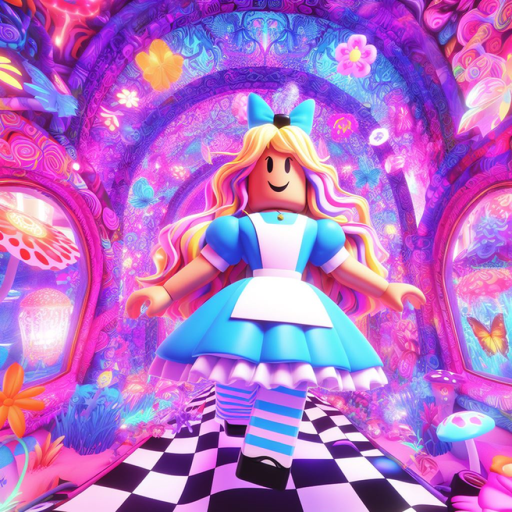 Escape Wonderland Obby official Roblox game thumbnail