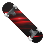 Red Super Laser Skateboard