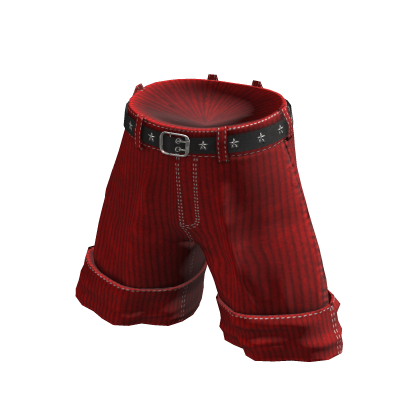 💜 Corduroy Shorts Pants_Red