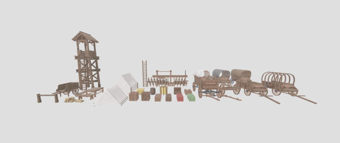 Large Roblox Wild West Assets & Props Pack preview 1