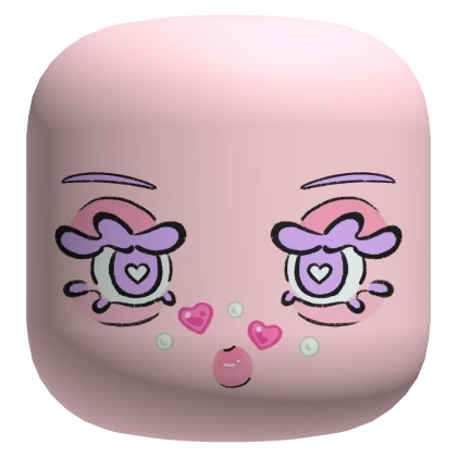 Kawaii Pink Pop Face | Roblox Item - Rolimon's