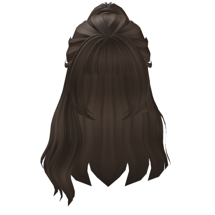 Side-Swept High Ponytail Hair (Brown) Roblox item