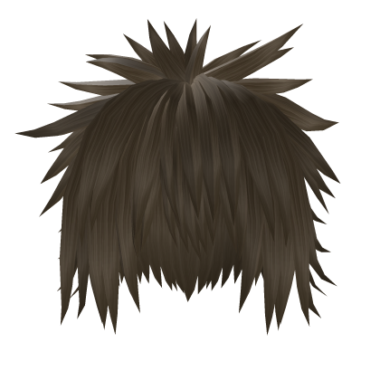 Messy Spiky Emo Brown Hair Roblox item