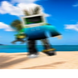 Running on the beach!