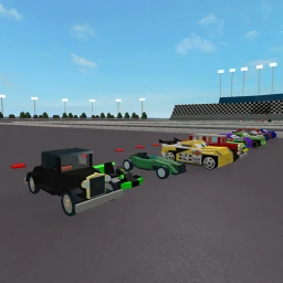NASCAR styled car crash place icon