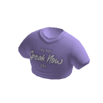 Purple Speak Now Fashion Cropped Top
