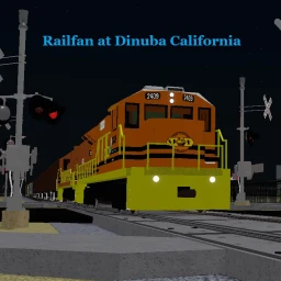 Railfan at Dinuba California icon