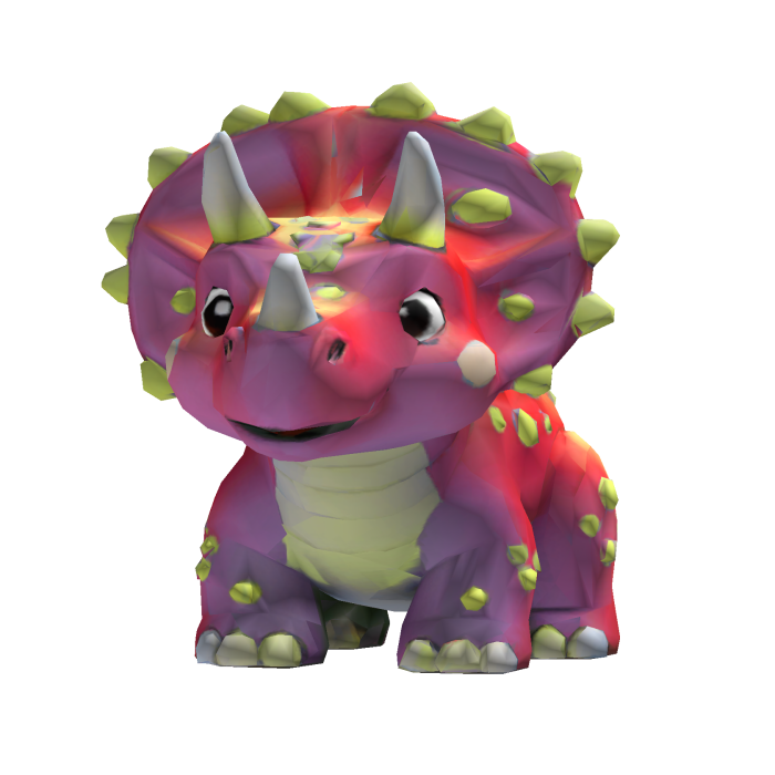 Riding A Triceratops Red