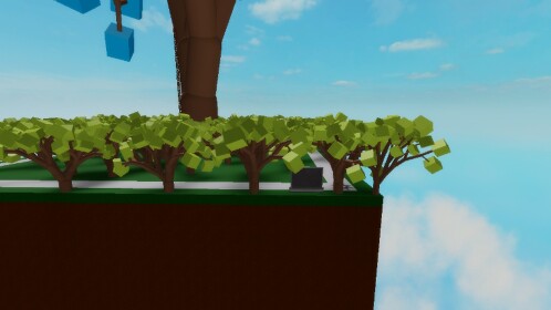 sit on a floating island and watch random text