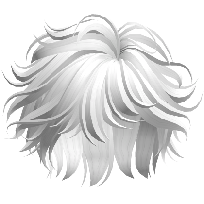 Anime Punk Messy Boy Hair (White) Roblox item