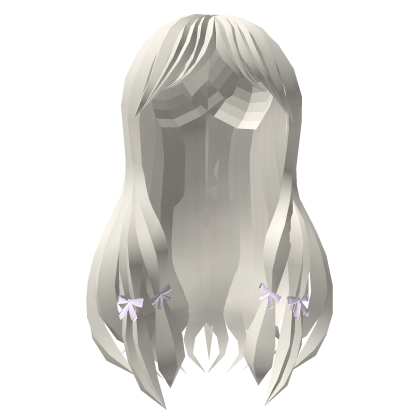 White Glam Girl Wavy Hair Roblox item